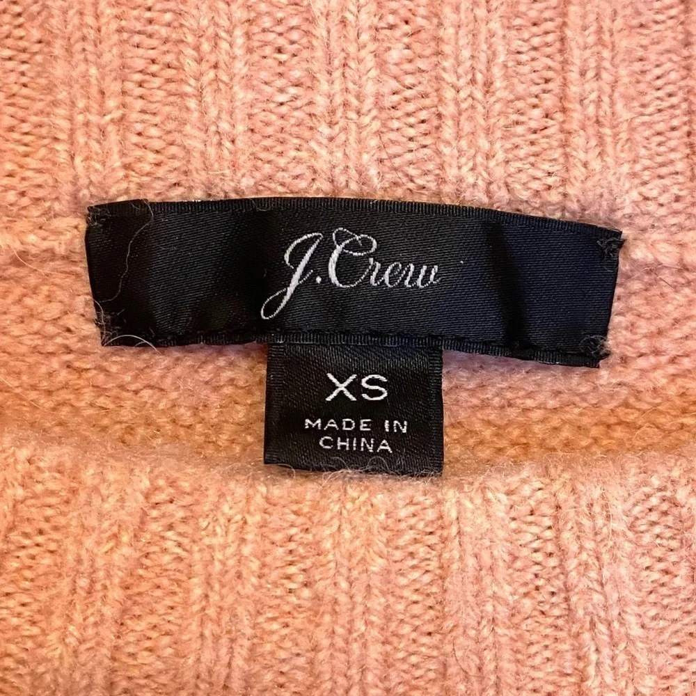 J.CREW Merino Wool/ Alpaca blend Oversized Crewneck Supersoft Sweater Size XS